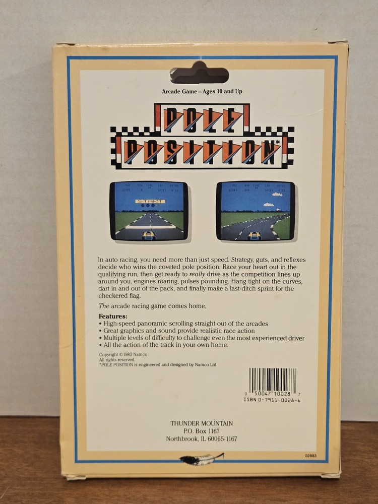 Pole Position by Thunder Mountain for Commodore 64/128 CIB