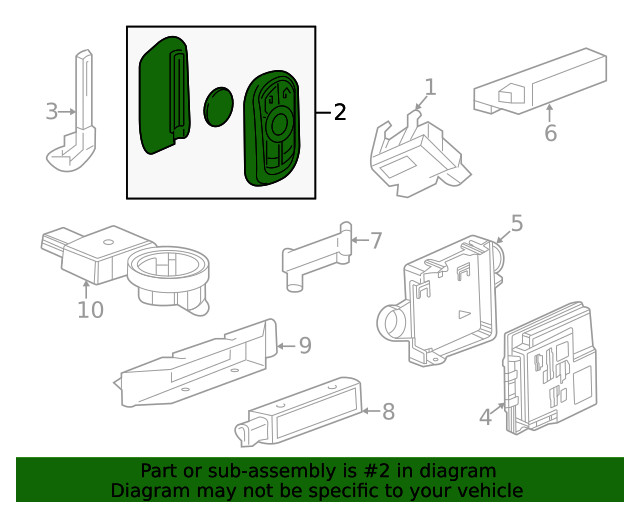 Genuine GM Transmitter 13547817