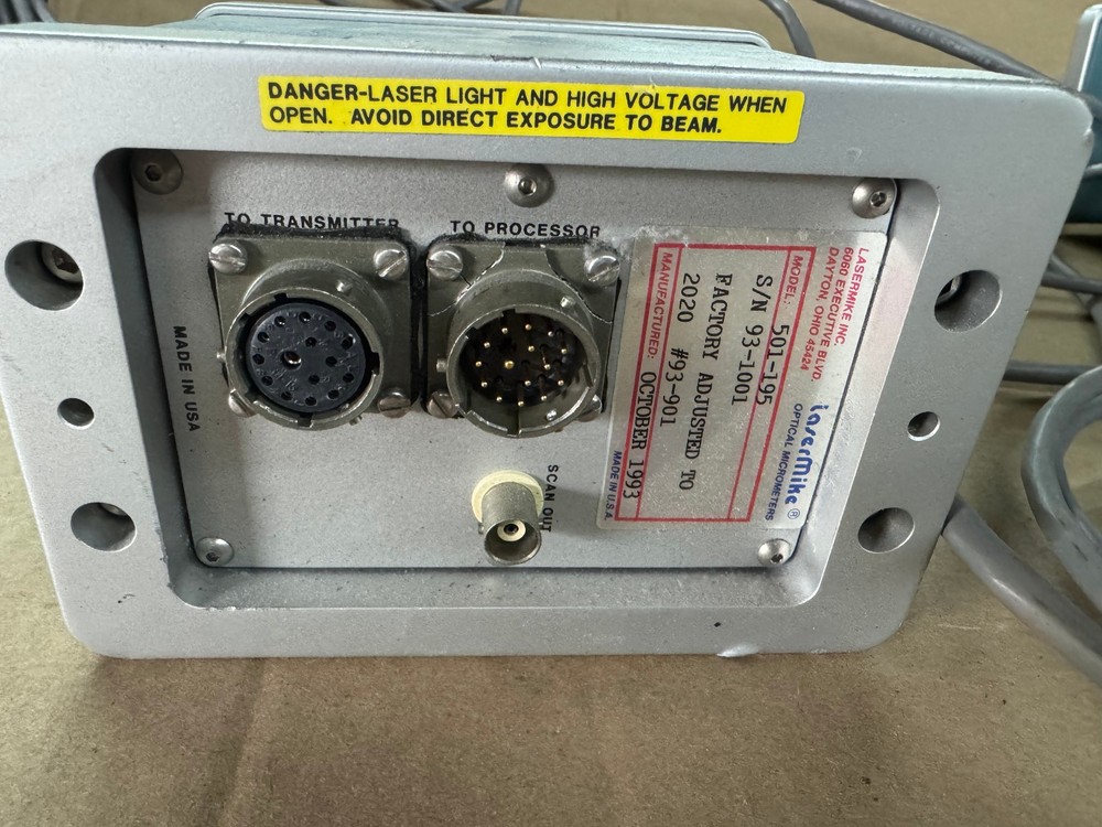 Beta LaserMike Model 501-195 LASER MICROMETER Receiver 2020 Controller Scanner