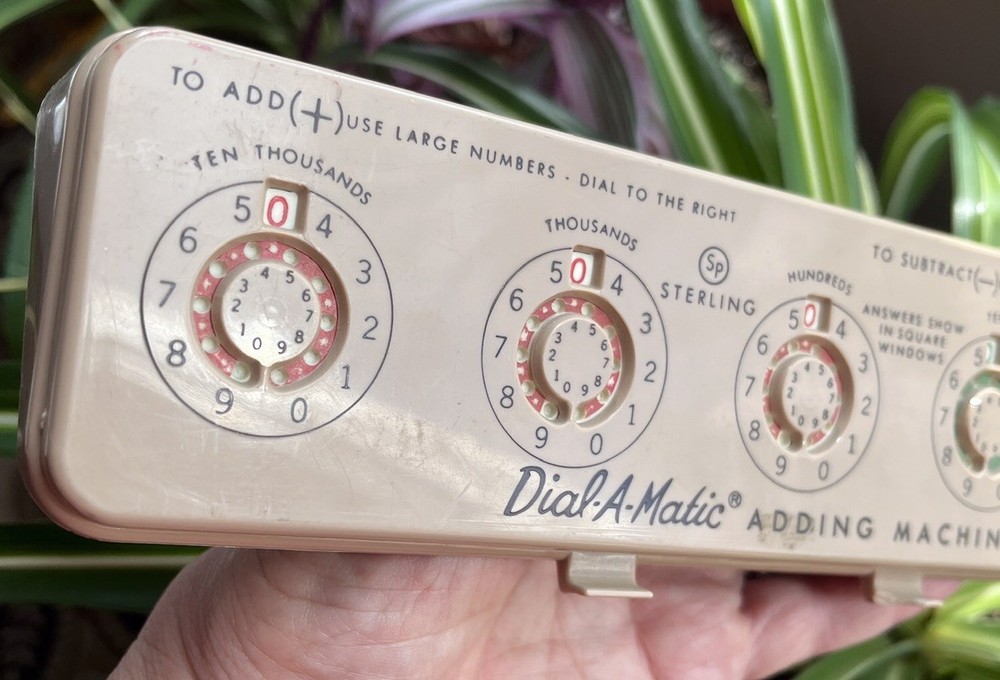 Sterling #565 & 567 Dial-A-Matic Automatic Mechanical Adding Machine Vtg *READ*