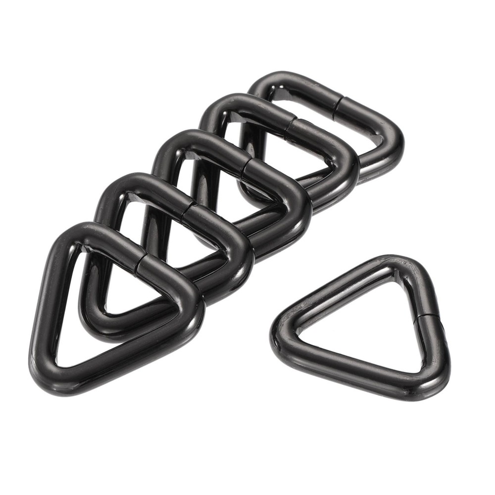 Metal Triangle Buckle 20mm Inner Width Dark Grey 20pcs
