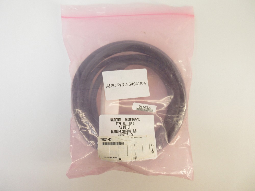 National Instruments Type X2 763061-03 Cable Double-Shielded, Shielded Plug