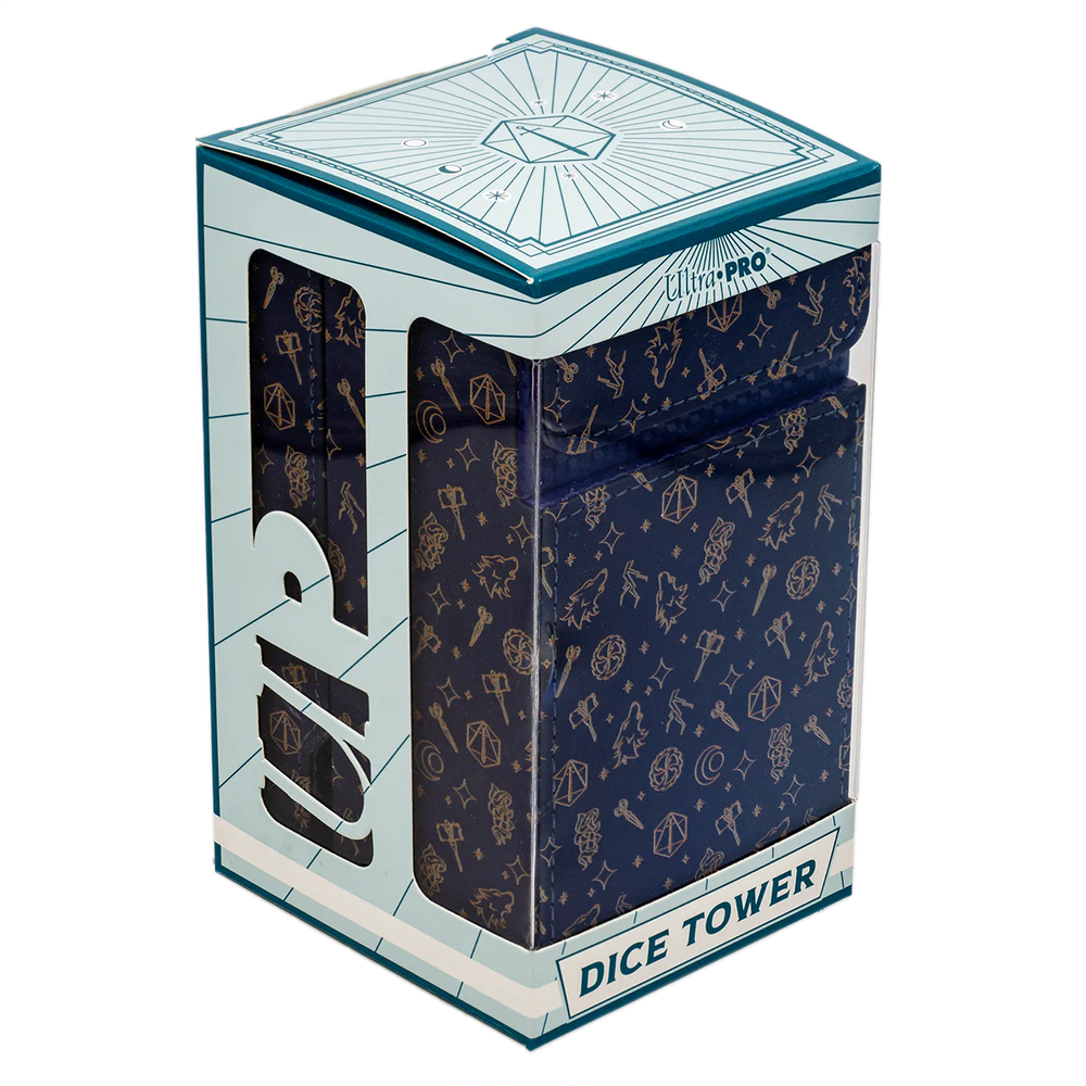 Critical Role Bells Hells Pattern Printed Leatherette Dice Tower Storage Holder