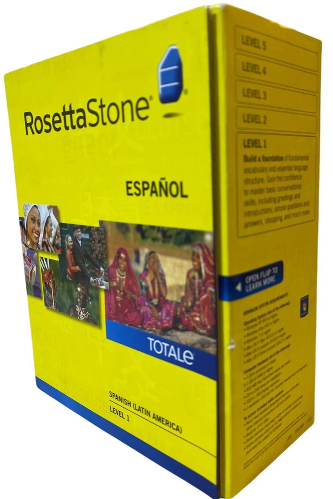 Rosetta Stone Spanish Espanol (Latin America) Level 1 Version 4 with Code SEALED
