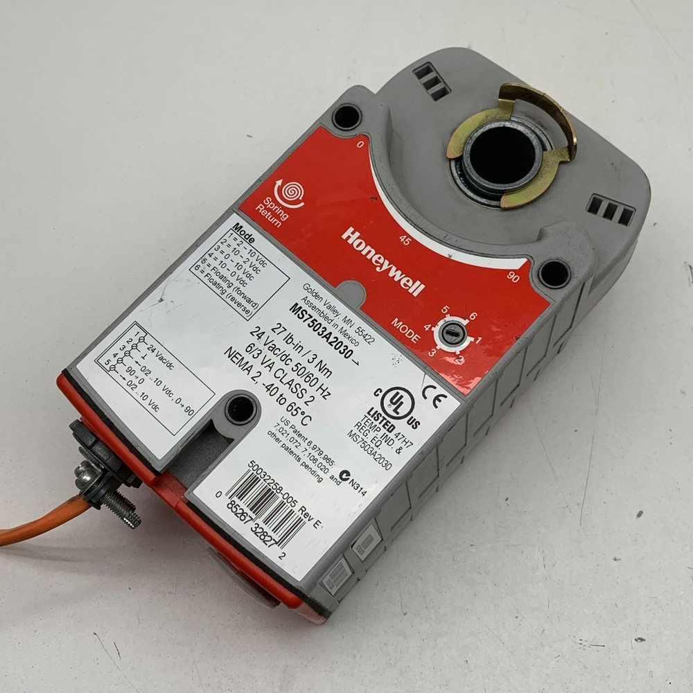 Honeywell MS7503A2030 Direct Coupled Spring Return Actuator Floating/Modulating