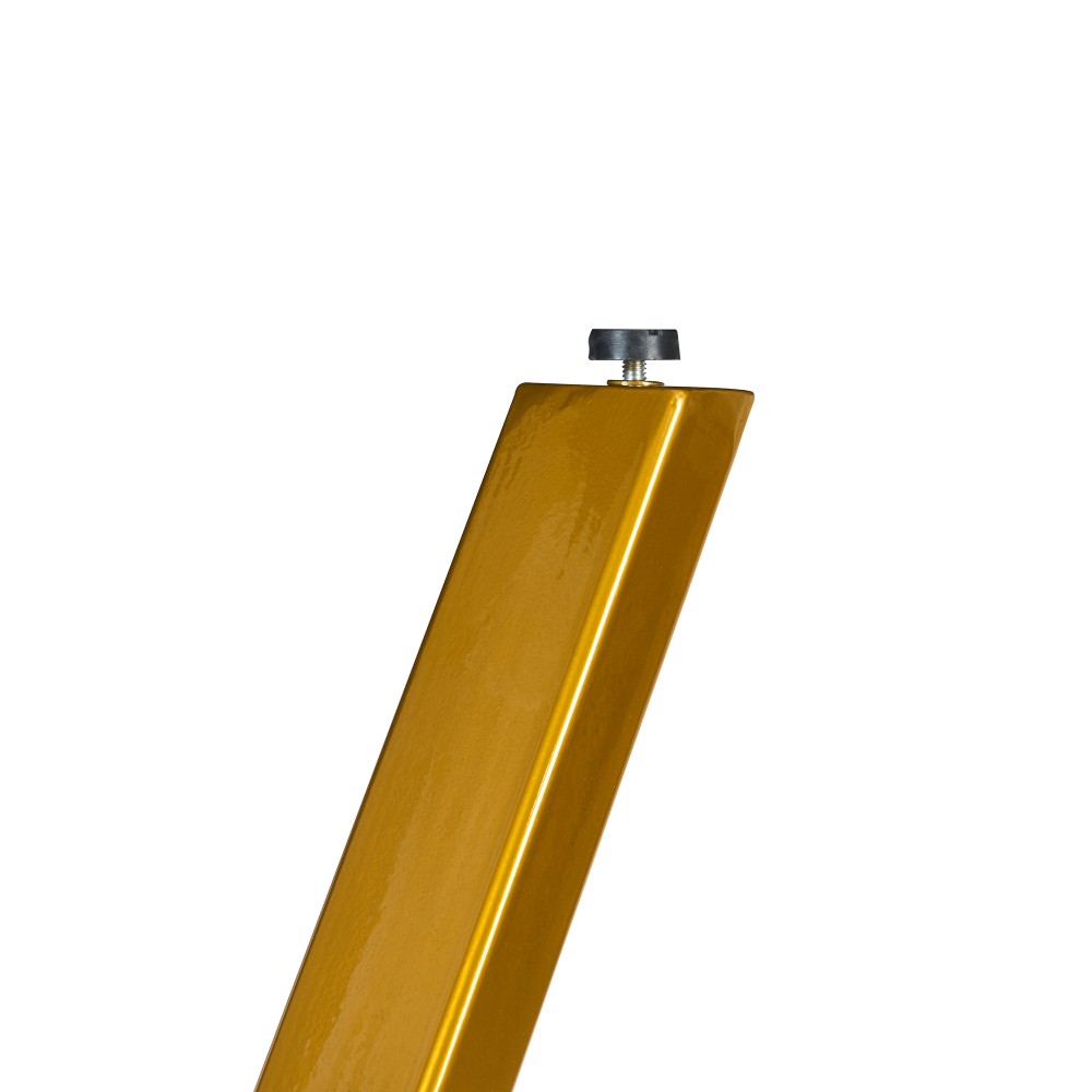 Rectangular Dining Table Modern Tempered Glass Kitchen Table w/metal legs