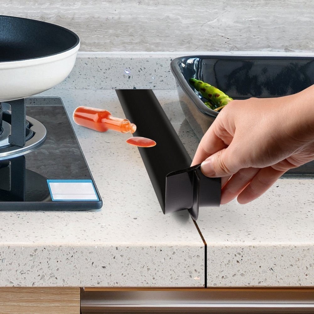 2 Pack Flexible Kitchen Stove Gap Covers, Silicone Gap Fillers Between Counte...