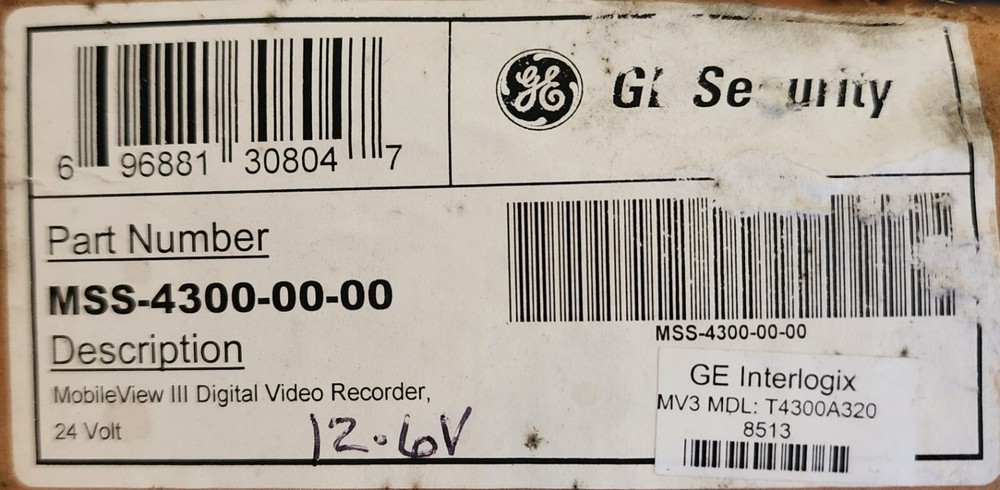 New GE Interlogix MobileView III 3 DVR Box Router Modem Locking Security Box Key
