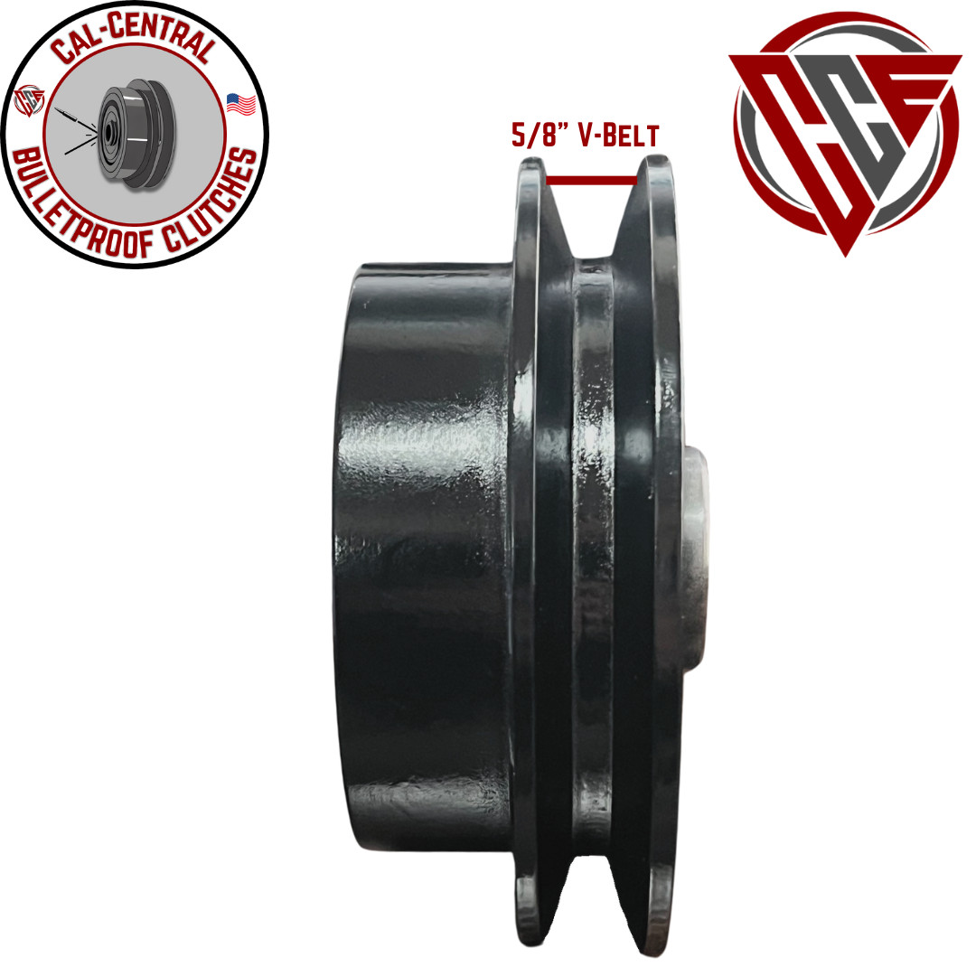 Heavy Duty Centrifugal Clutch Single 5/8" V Belt 1" Bore 5" Pulley NEW