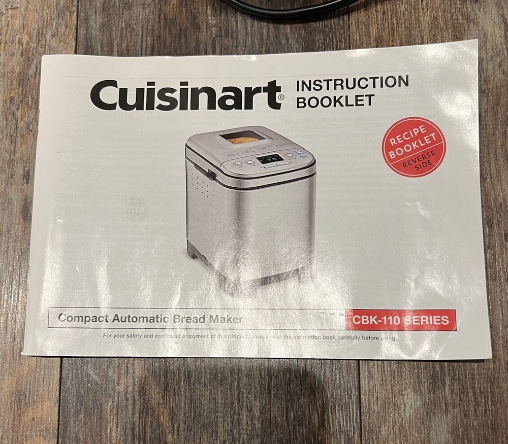 Cuisinart Compact Automatic Bread Maker / Machine StainlessSteel CBK-110