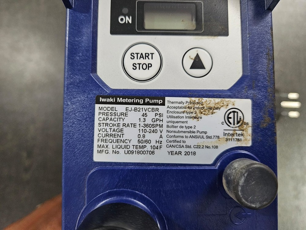Iwaki Metering Pump E-Class EJ-B21VCBR
