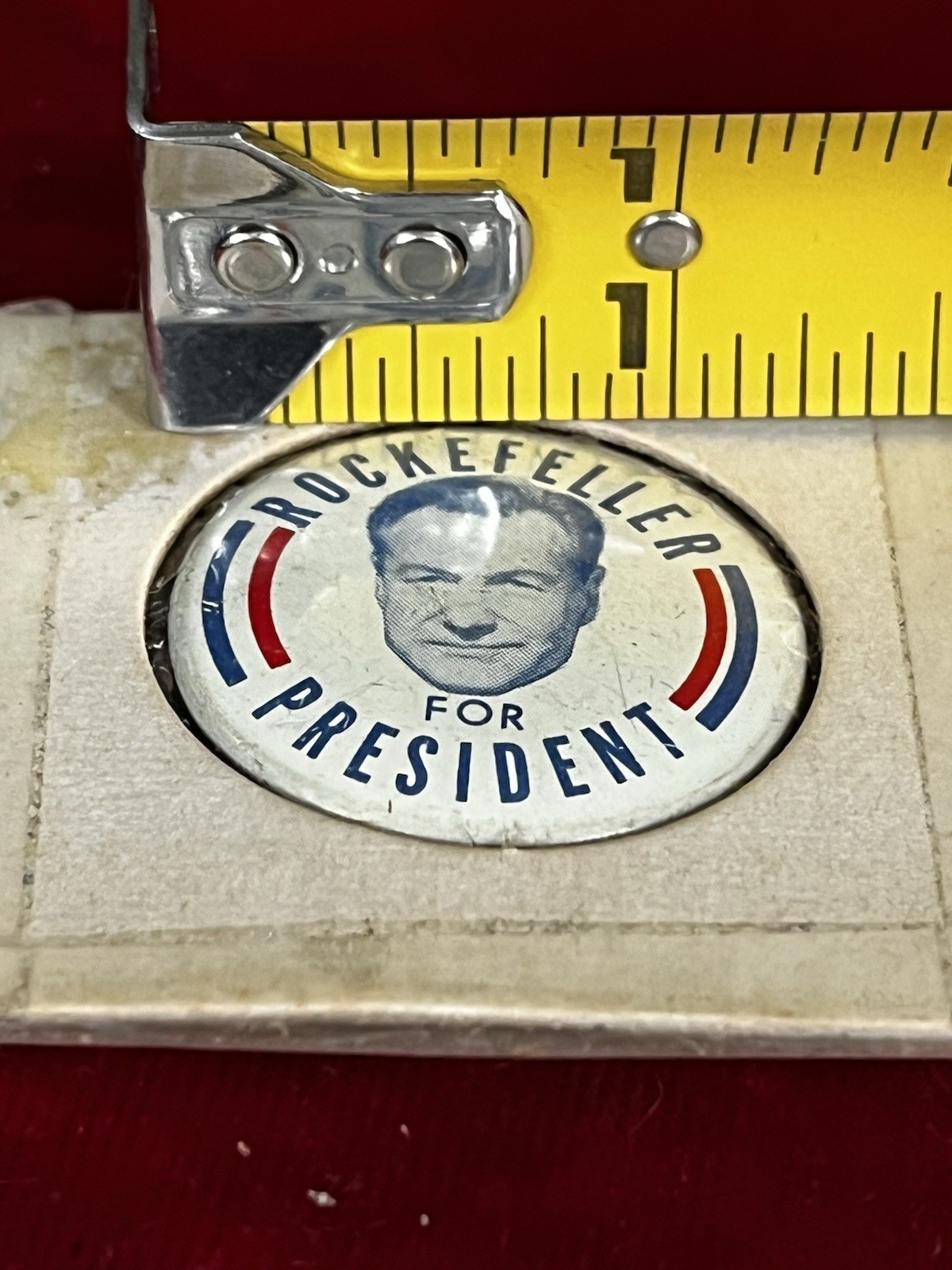 Nelson Rockefeller 1964 Presidential Campaign Button Pin 1 1/4”