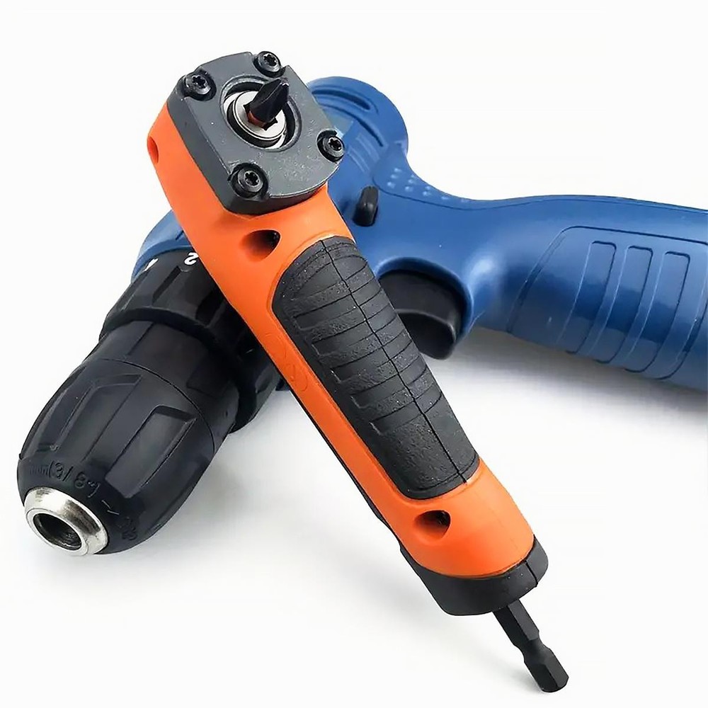 Electric Right Angle Screwdriver 90° High Torque Manual Tool & Orange