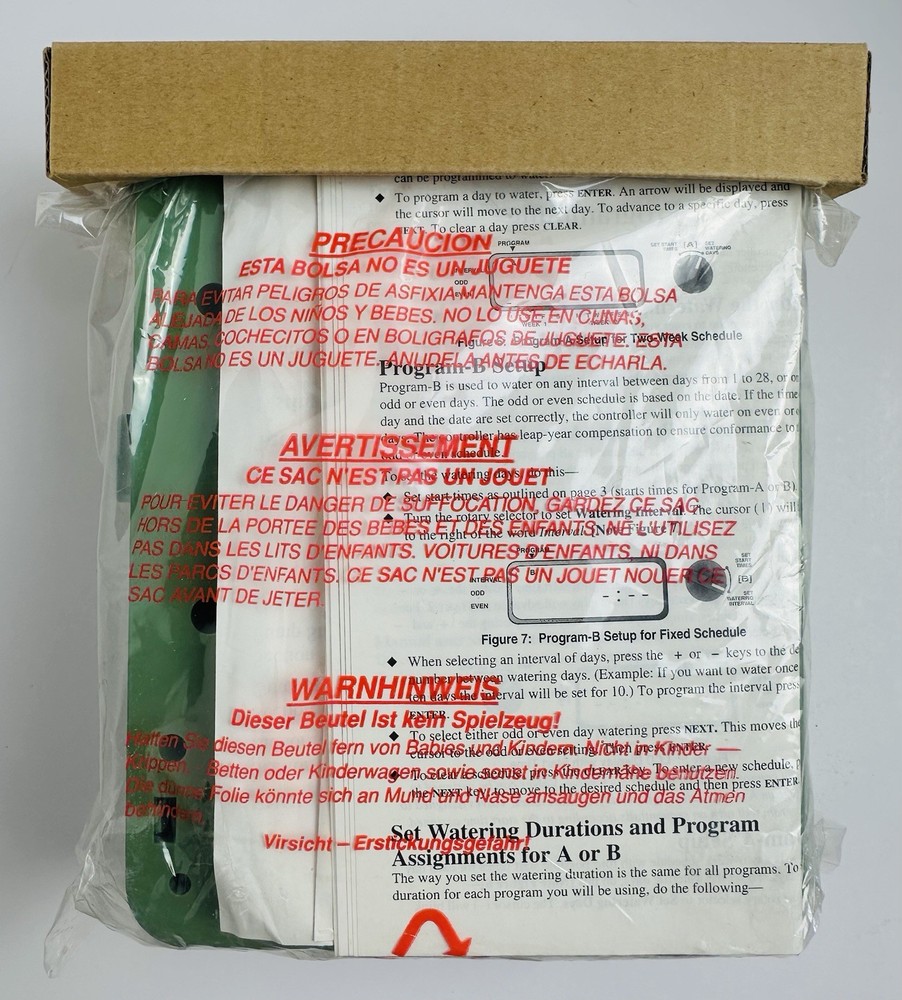 Water Master 6 Zone Dual Programming SPRINKLER TIMER ( 57006 ) New—Damaged Box