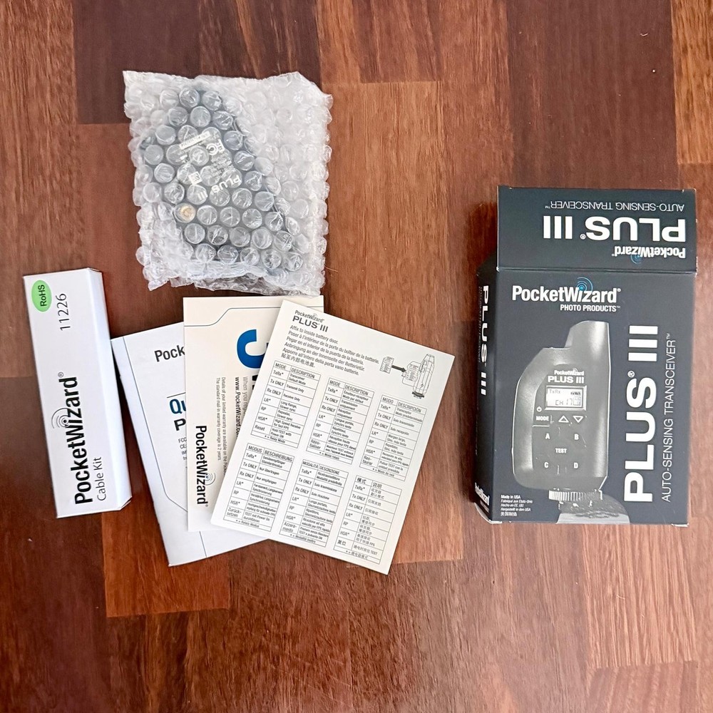 PocketWizard Plus III P3-FCC Transceiver Open Box Wireless Flash Trigger