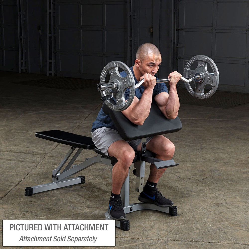 Powerline Adjustable Flat-Incline-Decline Bench with Leg Hold