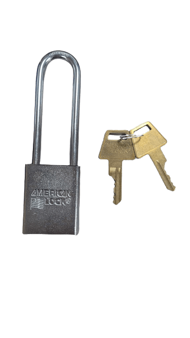 American Lock Keyed Padlock 3/4 in Rectangle Silver A5102 KD
