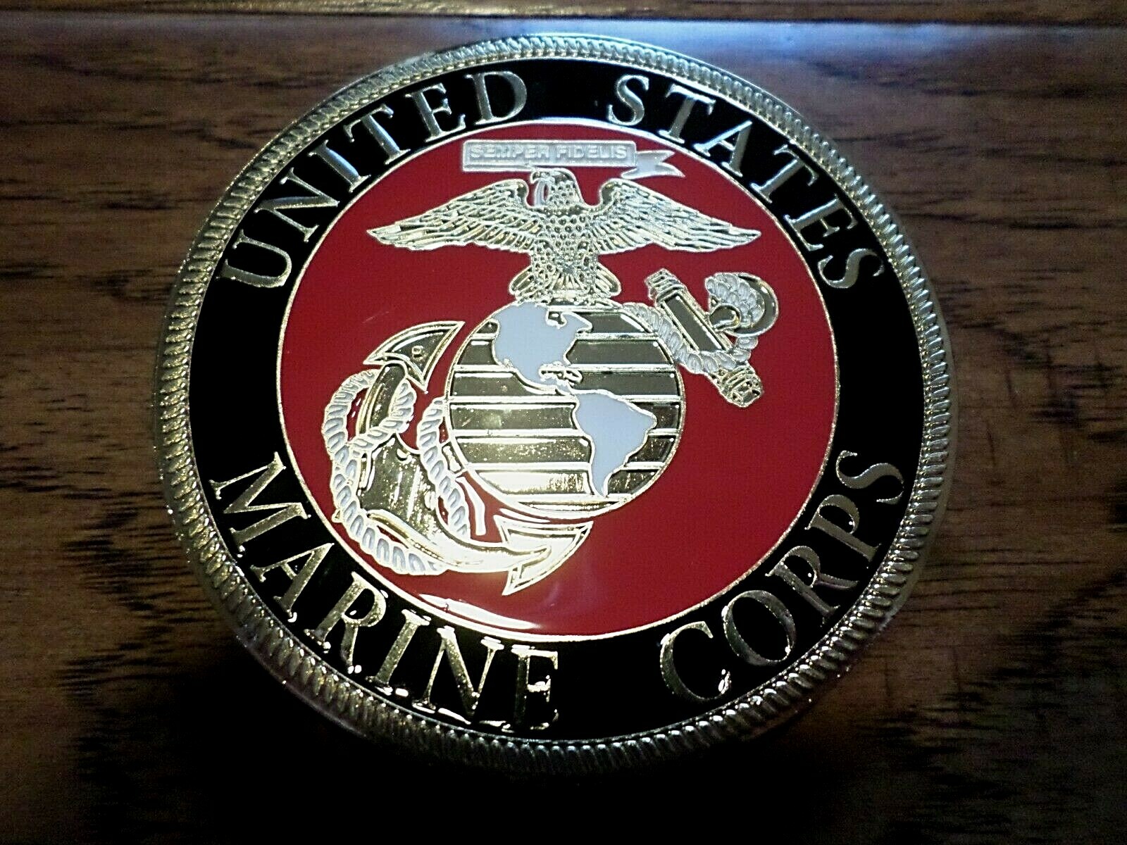 U.S MARINE CORPS EGA USMC AUTOMOBILE GRILL MEDALLION AUTO HOME EMBLEM BADGE