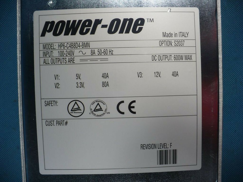 IBM Netezza 50822 Power Supply for 51568 Snippet Processing Array