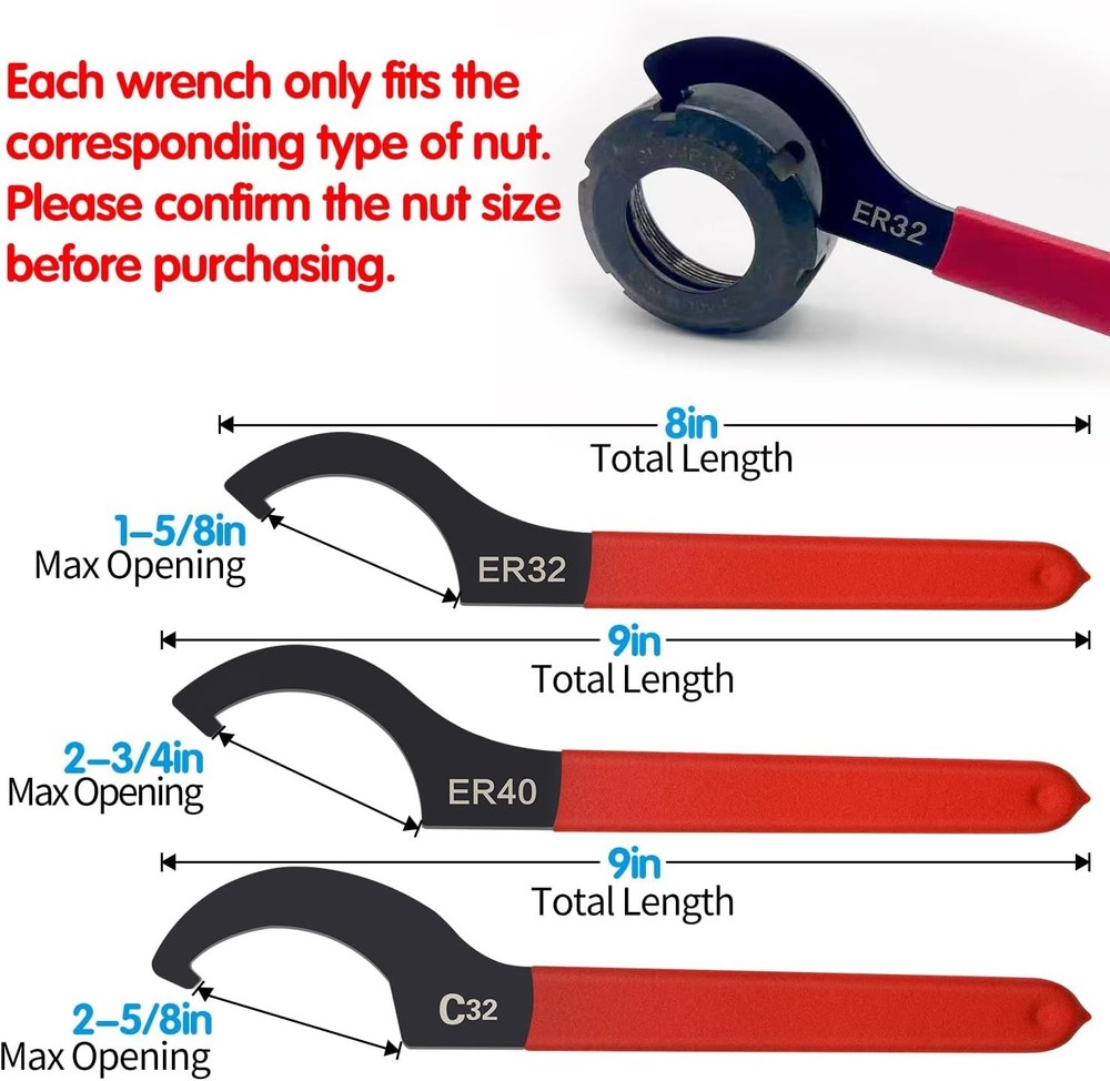 6pcs Adjustable Coilover Spanner Wrench Set for Shock and Suspension Adjustment