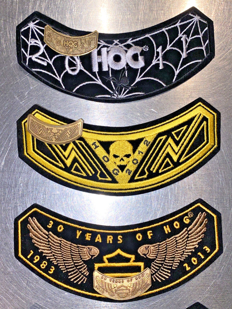 HOG Pin And Patch Harley Davidson Owners Group Lot 2000 Thru 2014 + Extras