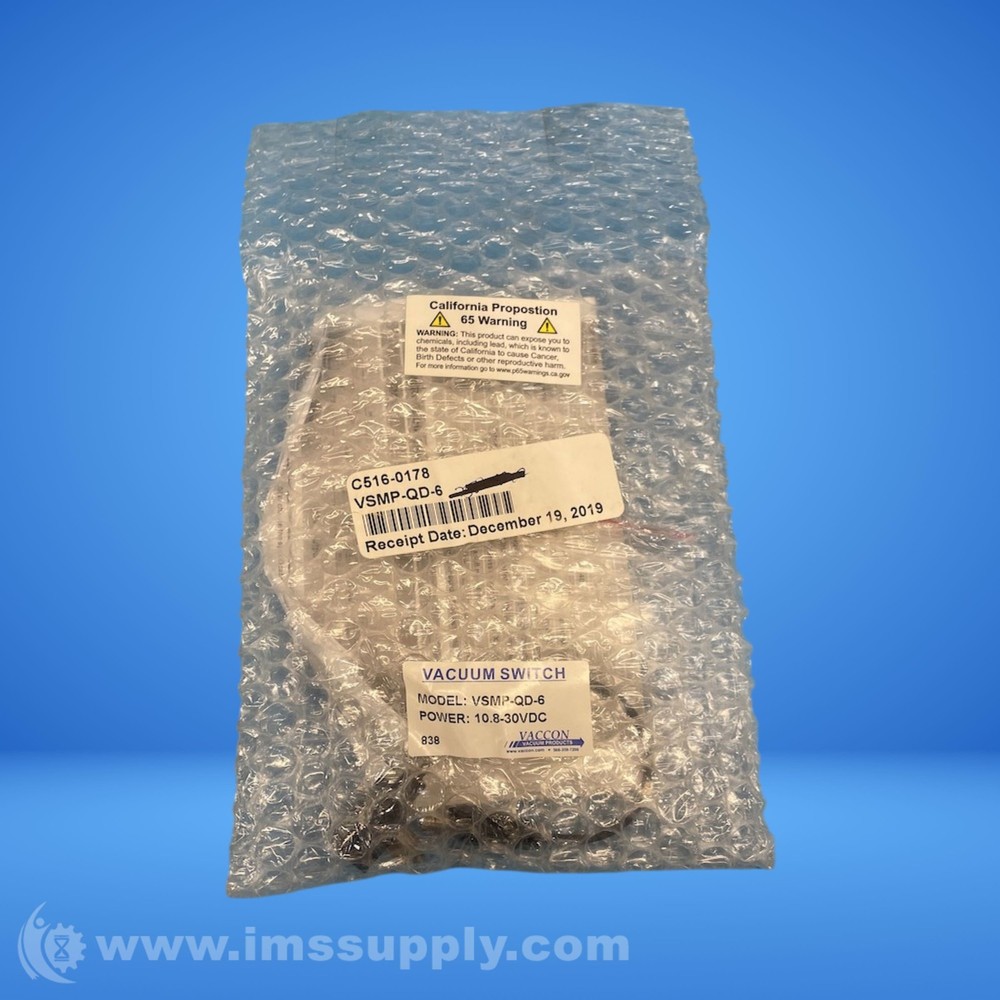 Vaccon VSMP-QD-6 Vacuum Switch FNIP