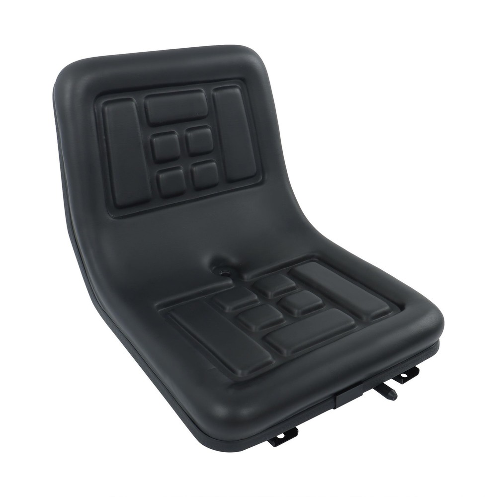 Universal Compact High Back Lawn Tractor Seat with Mounting Bolt Patterns Black