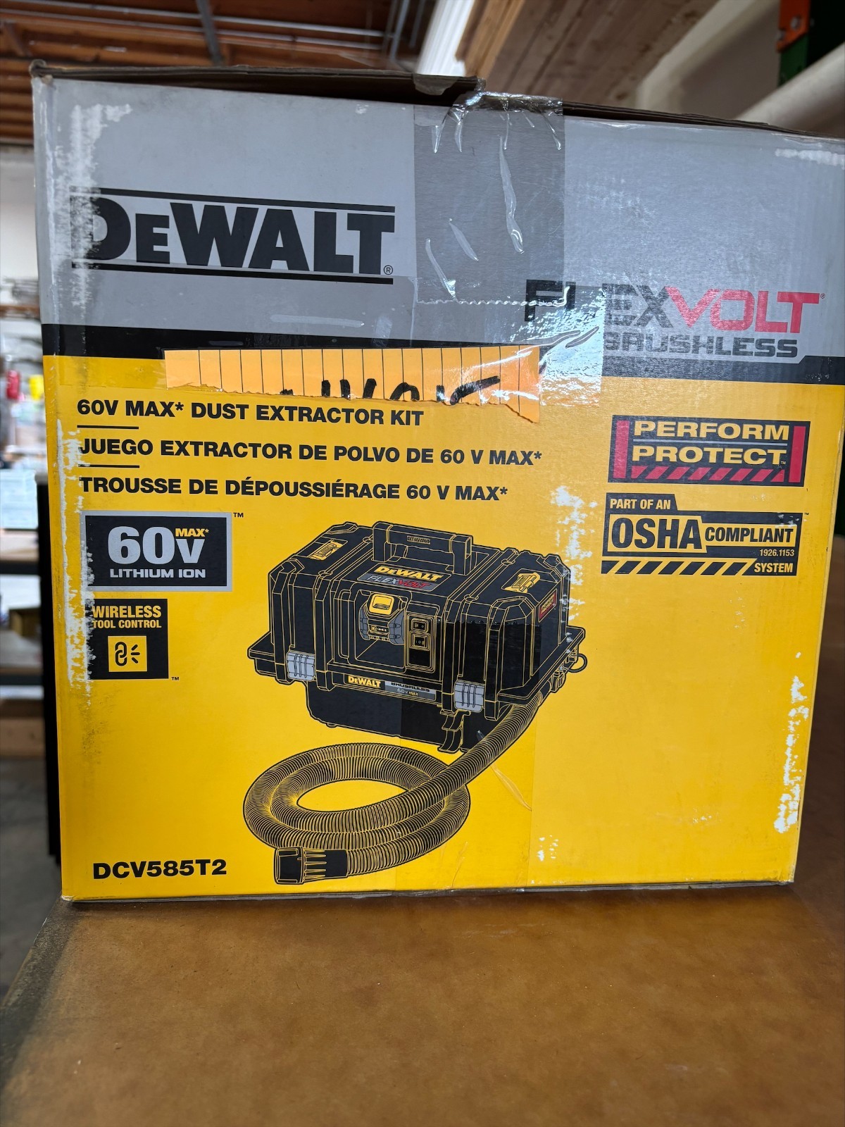 Dewalt DCV585T2 60V MAX* FLEXVOLT® Cordless Dust Extractor Kit