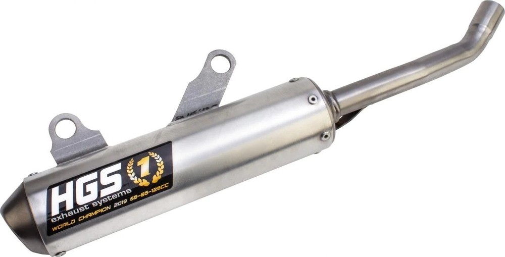 HGS Exhaust KTM 125 Front Header + Tail Pipe Complete System 2023-26