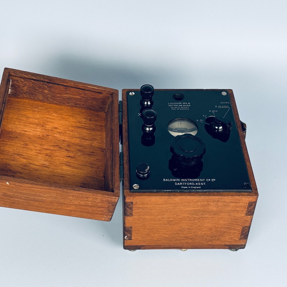 Voltmeter Potentiometer Baldwin Instruments Co x4 Logohm Mk 6 Microfarads Rare