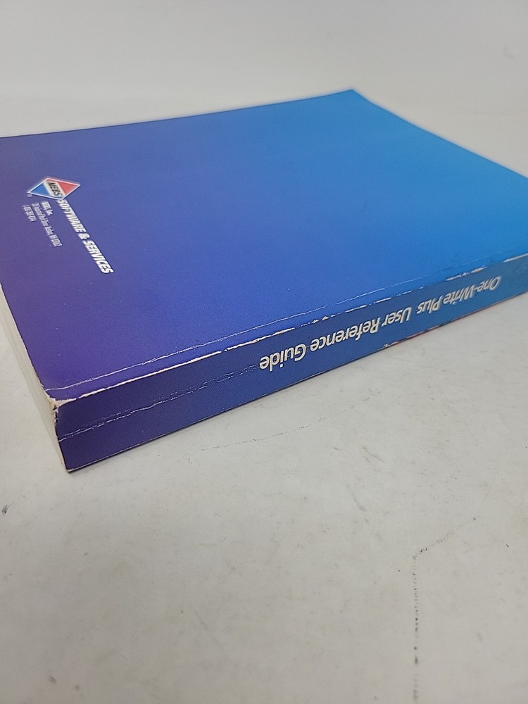 Nebs One-write Plus User Reference Guide Software And Services Manual