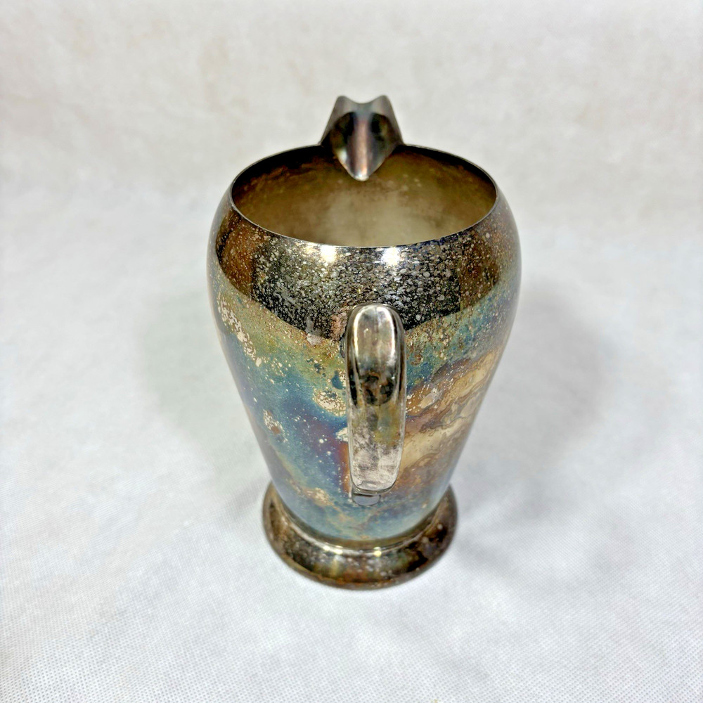 Vintage Academy Silver On Copper Pitcher #105