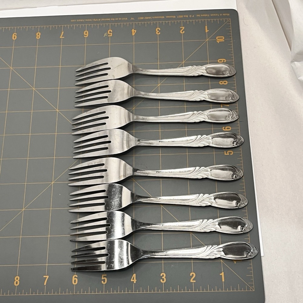 28 PIECES Hampton Silversmiths Stainless Flatware Danube Pattern fork spoon SL