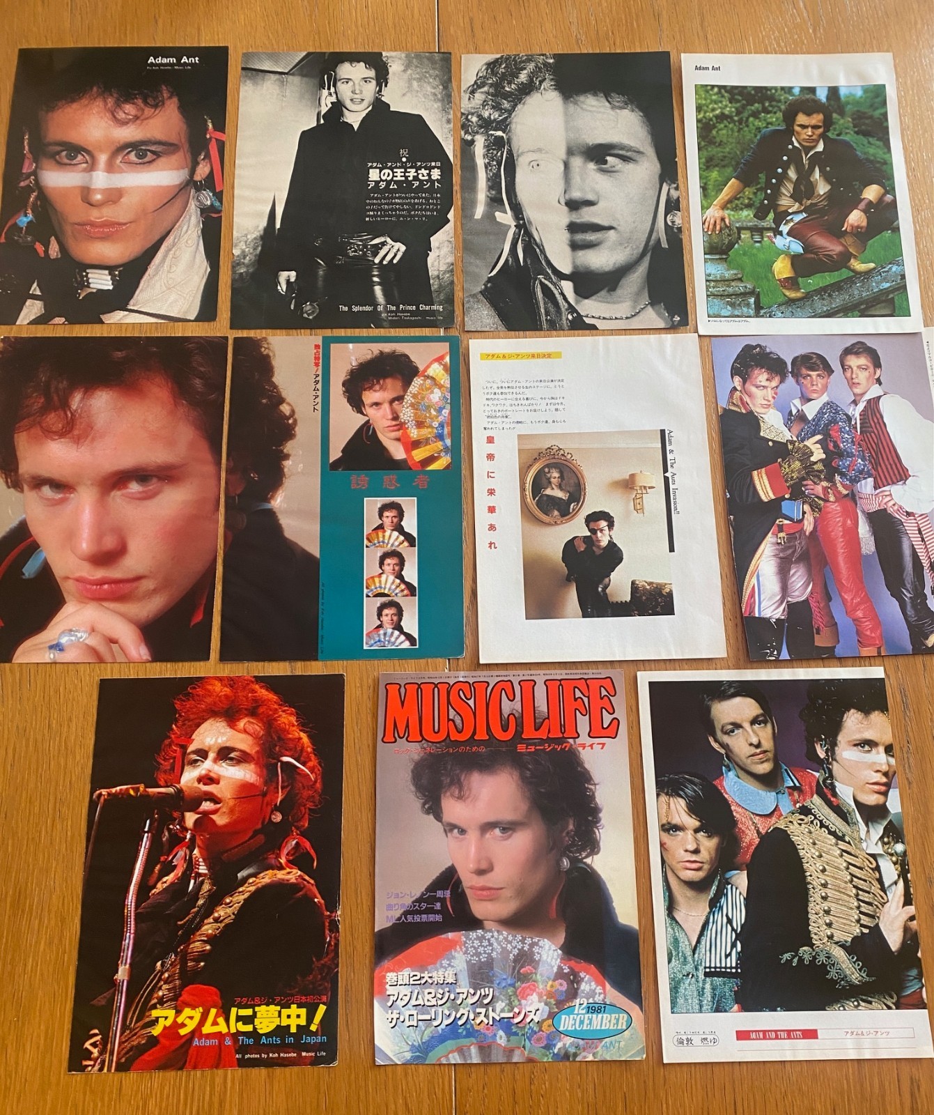 ADAM & the ANTS 1981 Japan ad/cuttings x11 magazine cover Stand and Deliver RARE