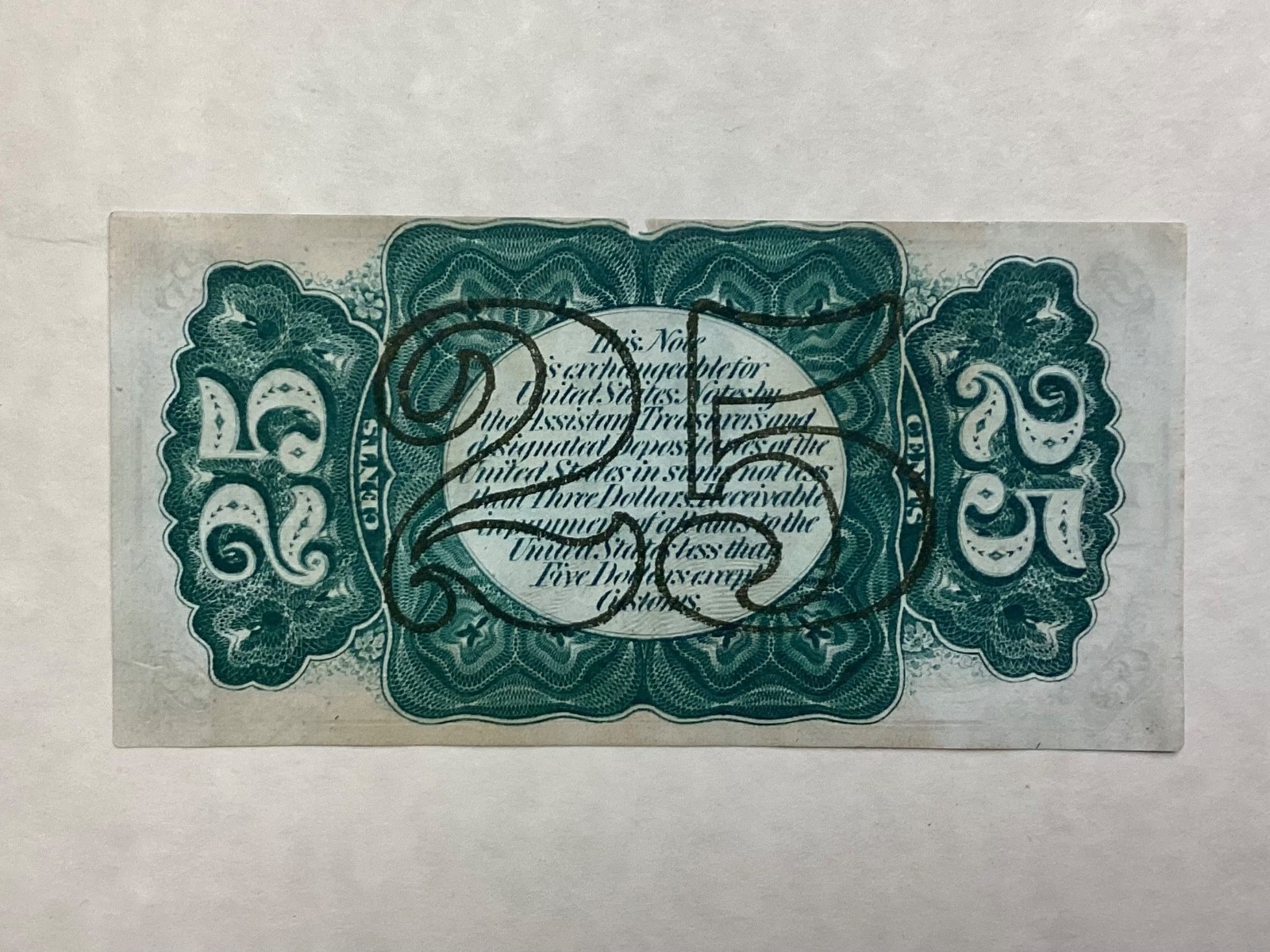 ~FR 1295 25 TWENTY FIVE CENTS THIRD ISSUE - FESSENDEN - FRACTIONAL CURRENCY UNC