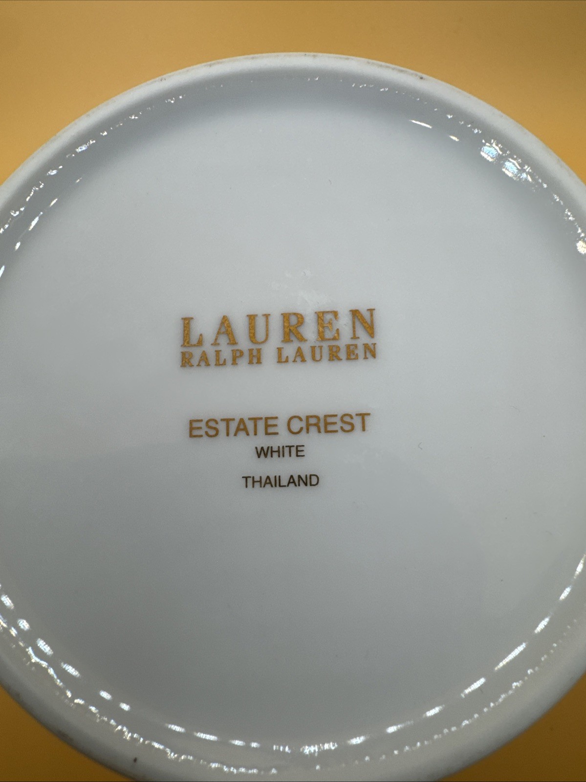 RALPH LAUREN CREST MUG ESTATE CREST BONE CHINA COFFEE CUP