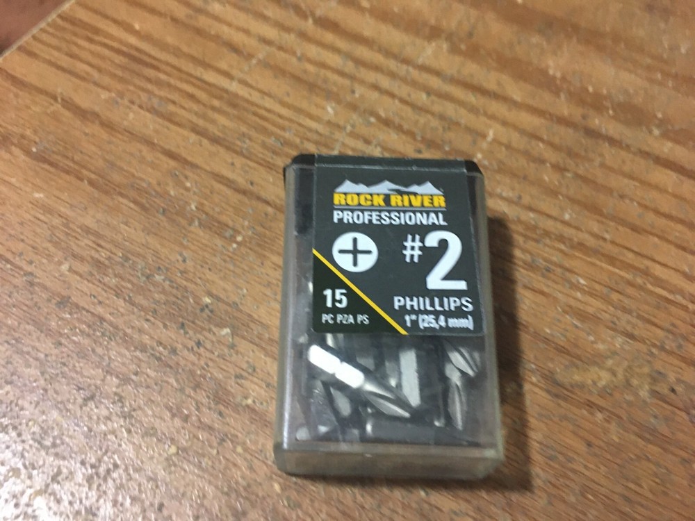 Rock River® Fastpack Insert Bits 1" #2 Phillips - Qty-15