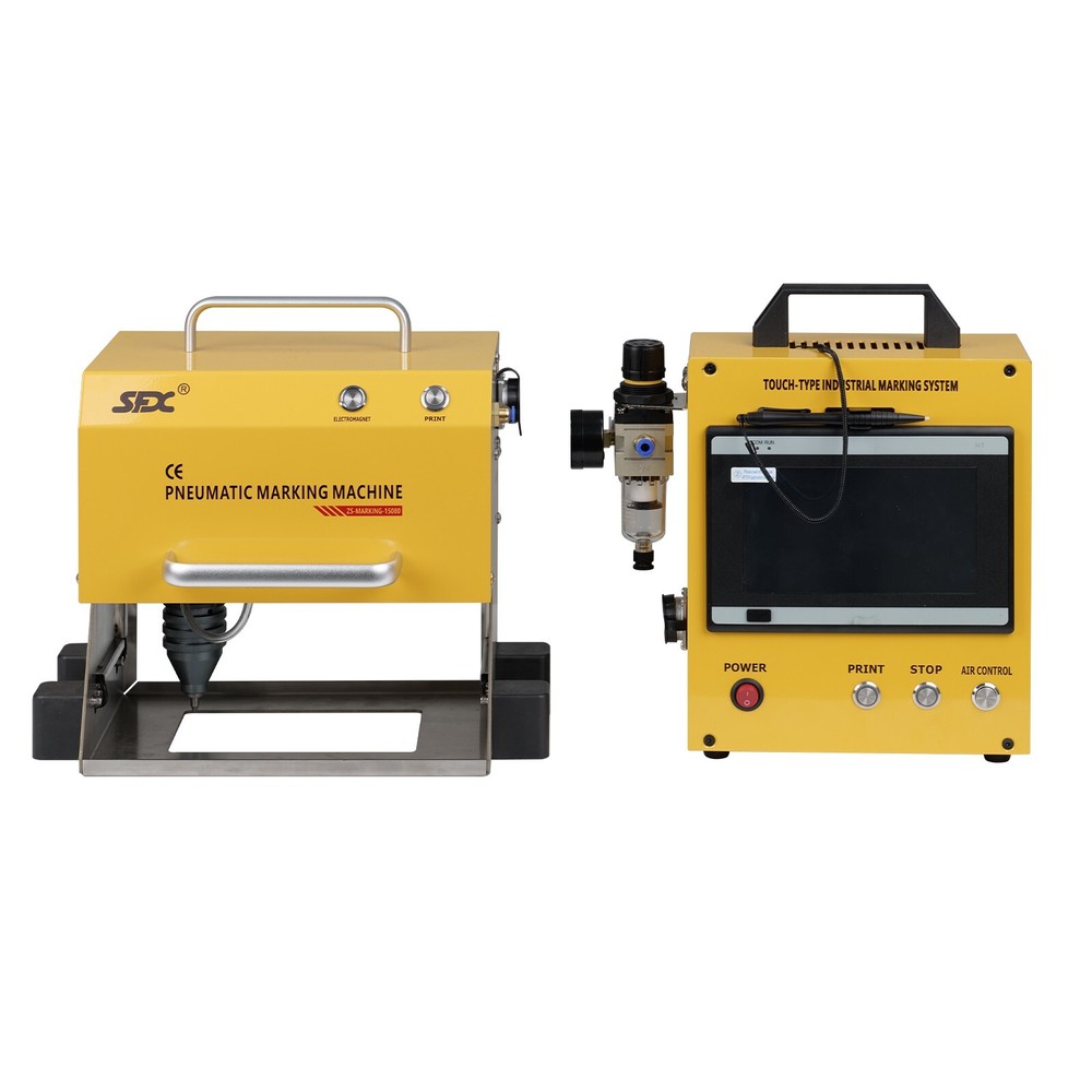 US Pneumatic Dot Peen Marking Machine for VIN Code Chassis Number 150*80mm