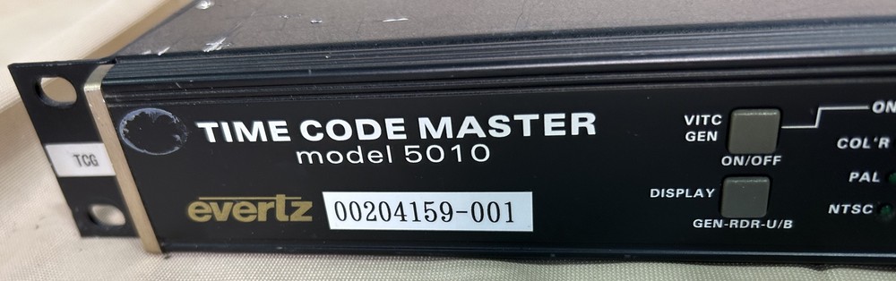 【Energization Checked】evertz◆5010/Timecode Generator
