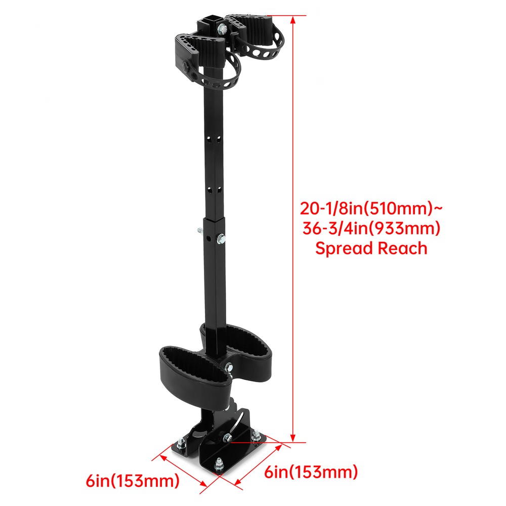 UTV Vertical Gun Rack 2 Rifle Shotgun UTV Floor Mount Adjustable Height Angle