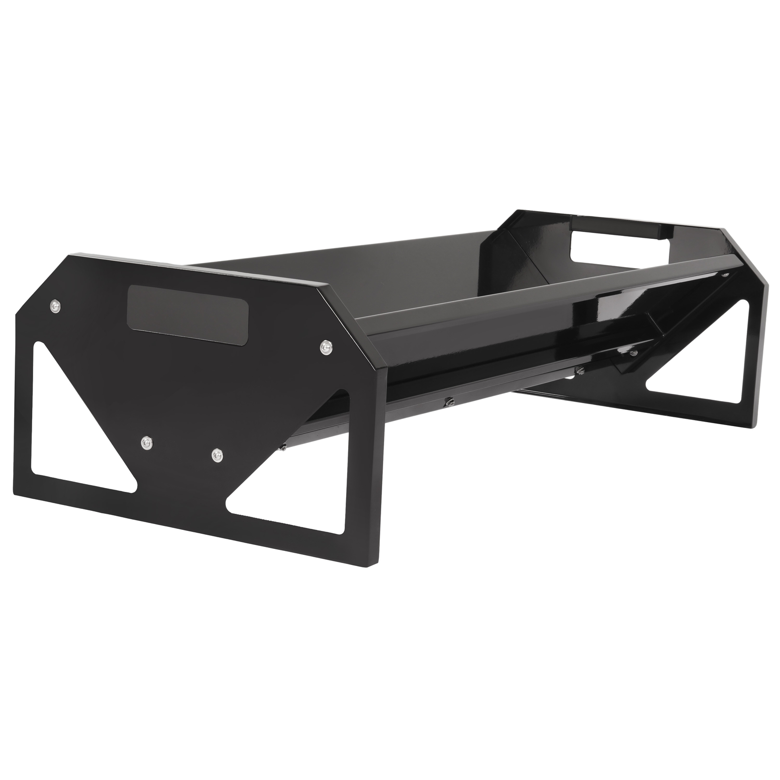 V-Shaped Livestock Feeding Trough 45'' Hay Feeder Black for Goats Calves Horses