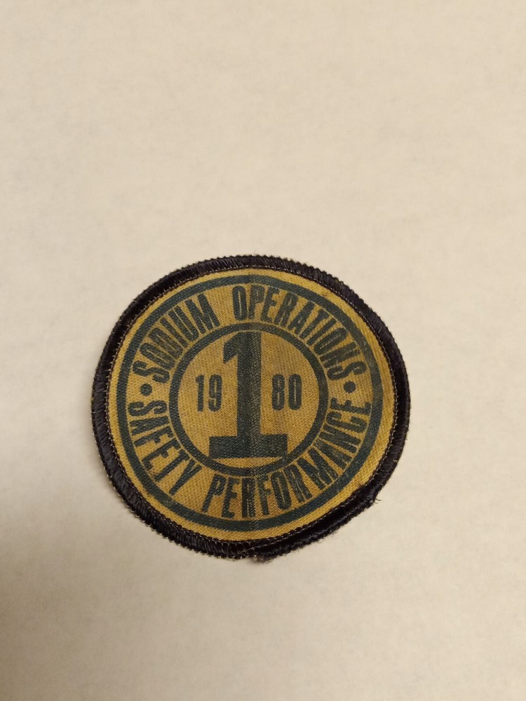 Vintage Sodium Ops Safety Performance Patch ,ethyl