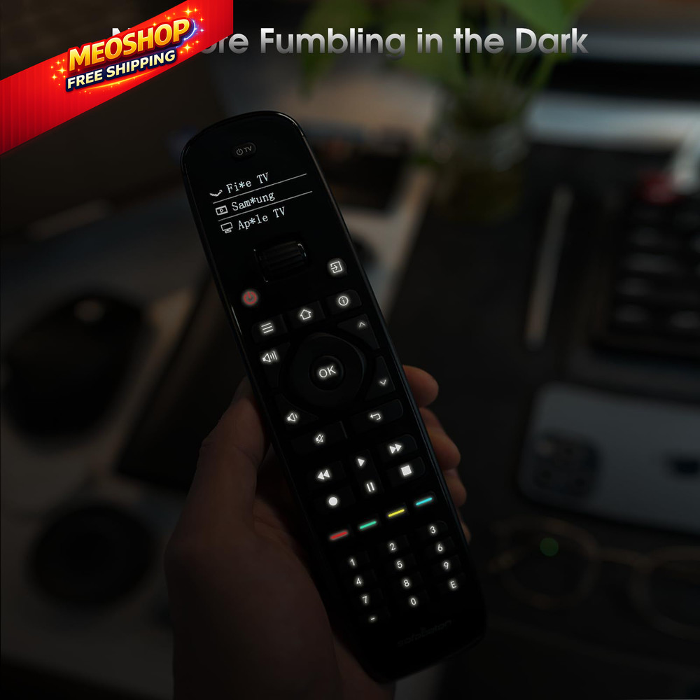 SofaBaton U2 Universal Remote with Backlit Button and Upgraded Scroll Black