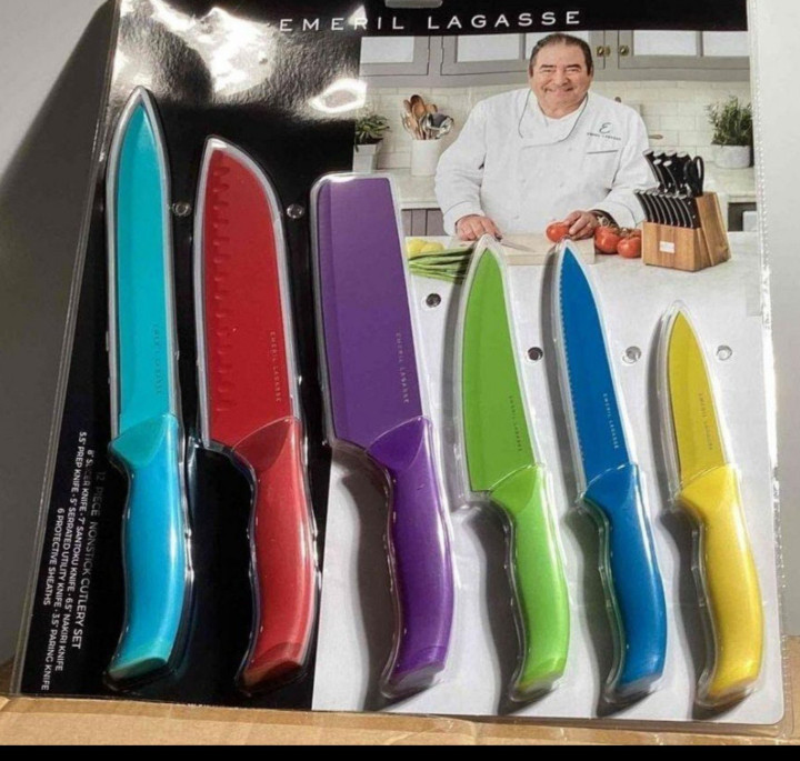 Classic Emeril kitchen multi color kitchen knife set