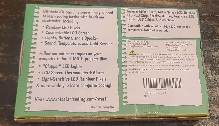 OFFER Ultimate Coding Kit for Kids 8-12+. Coding Game for Tweens (worn box)