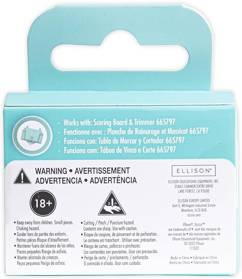 Sizzix Scoring Board & Trimmer Replacement Blades (2 Pack) | 666378