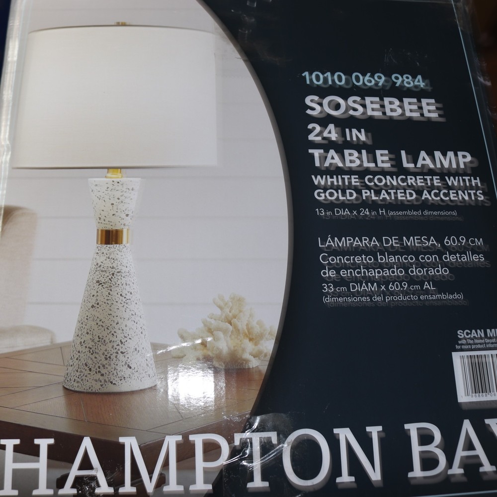 Hampton Bay Sosebee Table Lamp 24" THD1001A