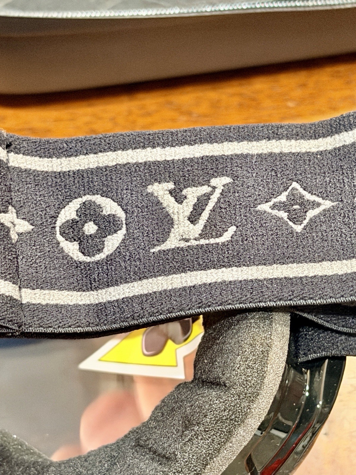 Louis Vuitton Snowboard Ski Mask Goggles - Black Frame with Case & Lenses - NWOT