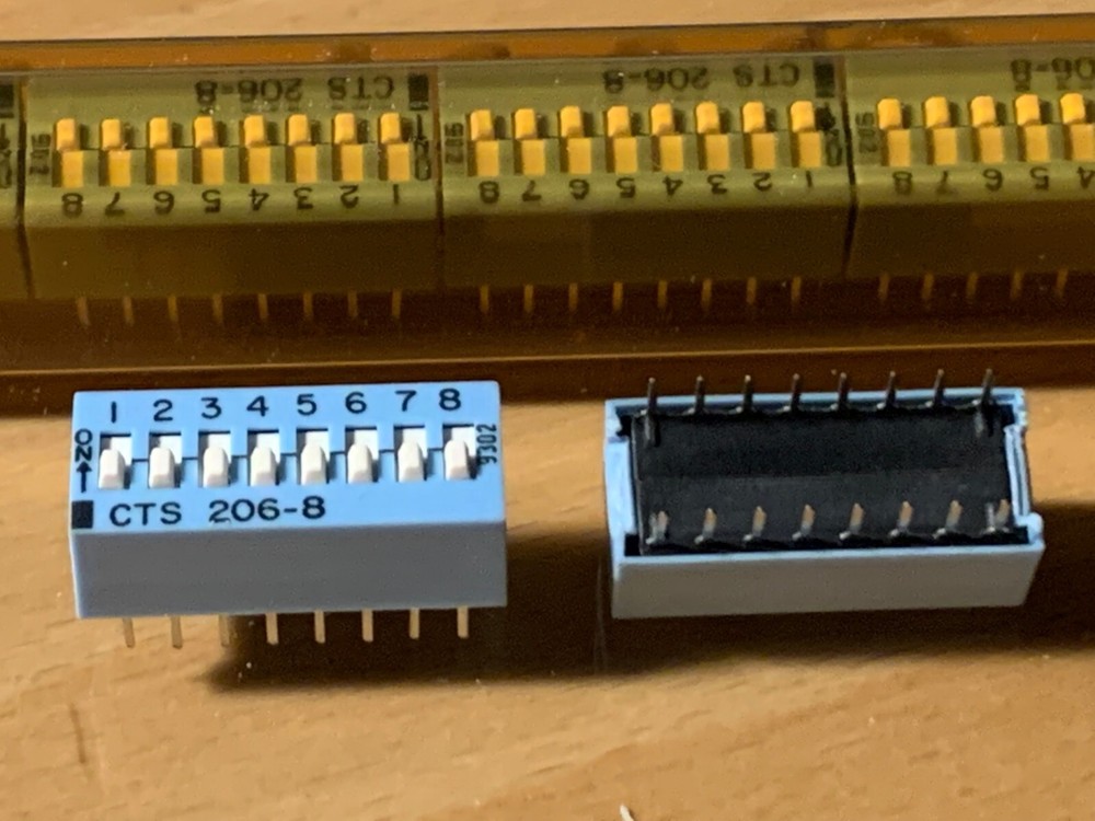 CTS206-8 - SWITCH SPST 8 POSITION 0.1A 50VDC