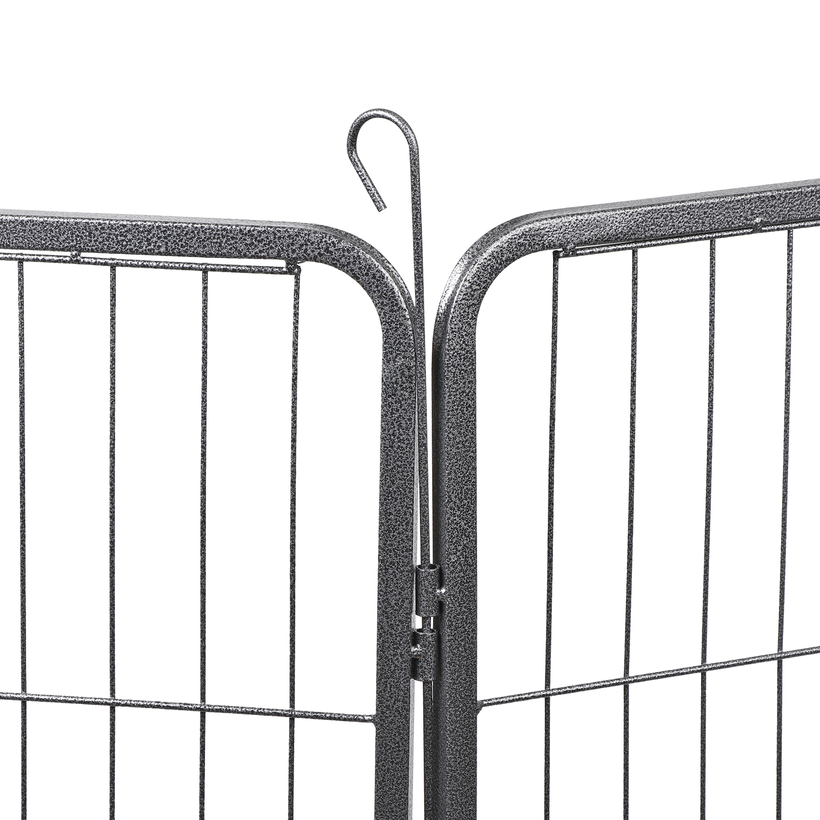 40" 8 Panel Detachable Exercise Fence Metal Dog Playpen Multiple Shap For Pet